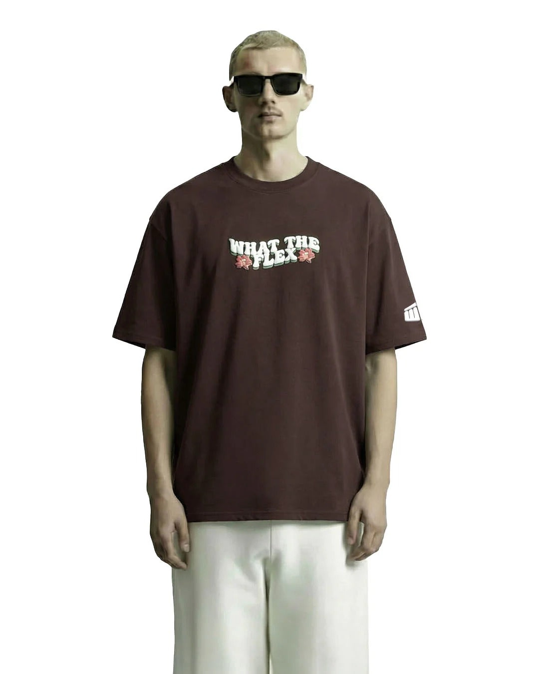 Premium Oversized Coffee Brown Graphic T-Shirt for Men | Cotton Drop Shoulder Streetwear Tee